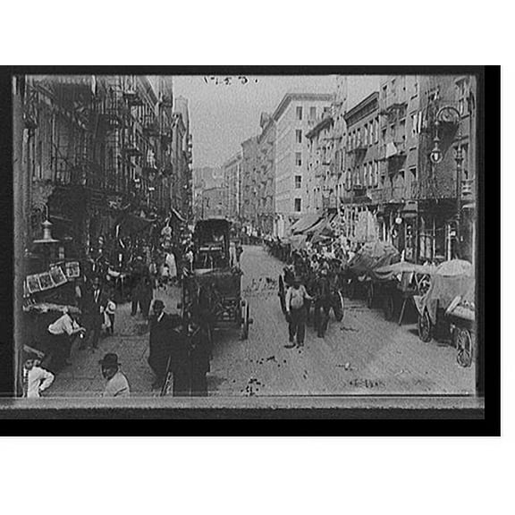 Historic Print, [Italian neighborhood with street market, Mulberry Street, New York] - 3, 18" x 24"