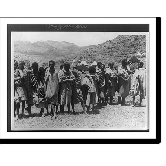 Historic Print, [Italo-Ethiopian War, 1935: Ethiopian tribesmen - prisoners of Italians], 18" x 24"