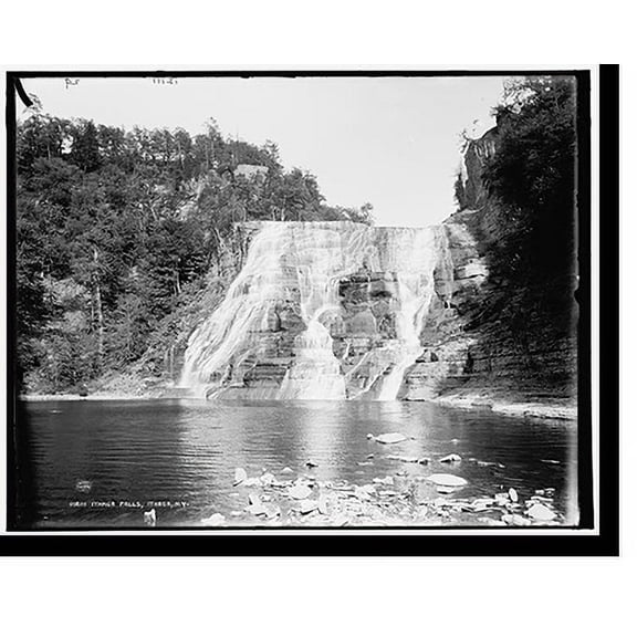 Historic Print, Ithaca Falls, Ithaca, N.Y., 16" x 20"