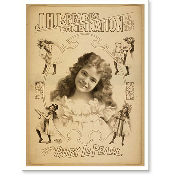 Historic Print, J.H. La Pearls combination of sure hits, 18" x 24"