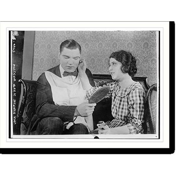 Historic Print, Jack Dempsey & Ruth Langston, 18" x 24"