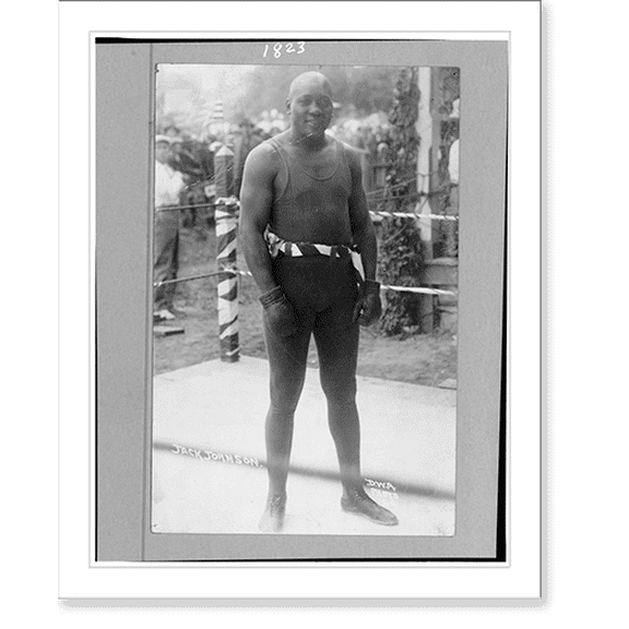 Historic Print, Jack Johnson.D.W.A. photo., 18" x 24"