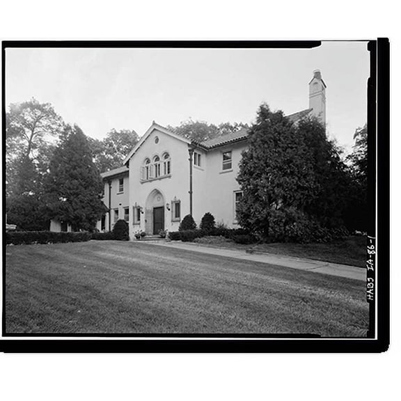 Historic Print, James E. Hamilton House, 2345 Linden Avenue, Cedar Rapids, Linn County, IA, 16" x 20"