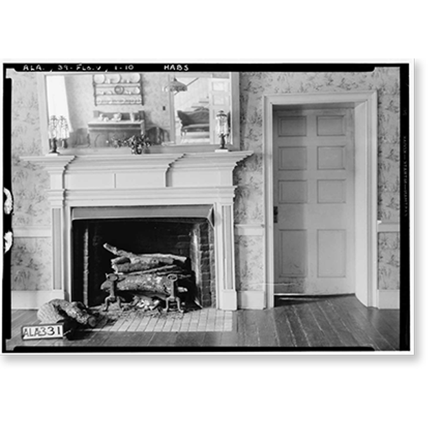 Historic Print, James Hood House, County Road 14 & Savannah Highway