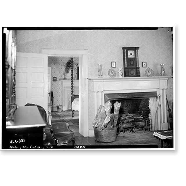 Historic Print, James Hood House, County Road 14 & Savannah Highway