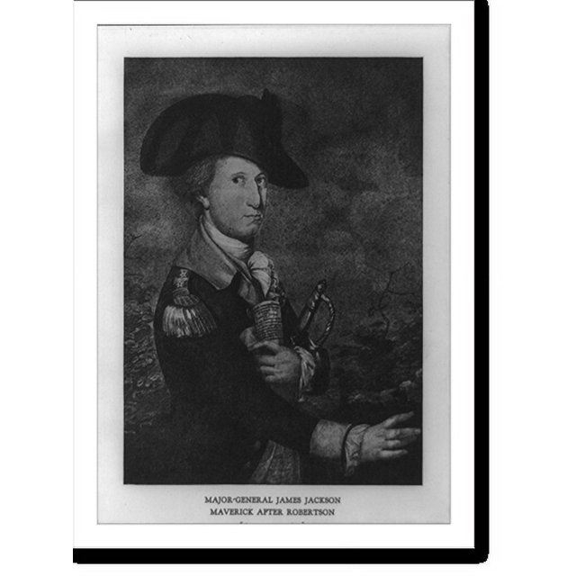 Historic Print, [James Jackson, halflength portrait, standing, facing