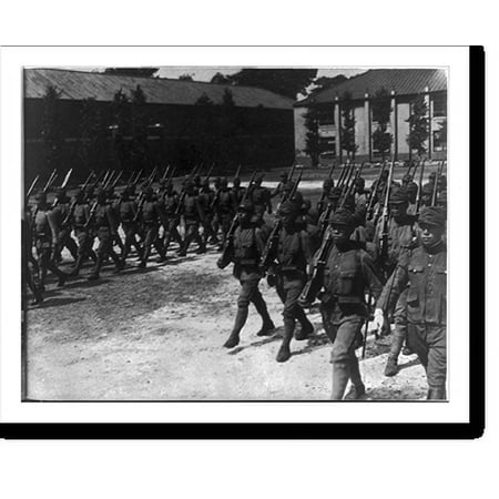 Historic Print, [Japanese soldiers in march drill], 16" x 20"