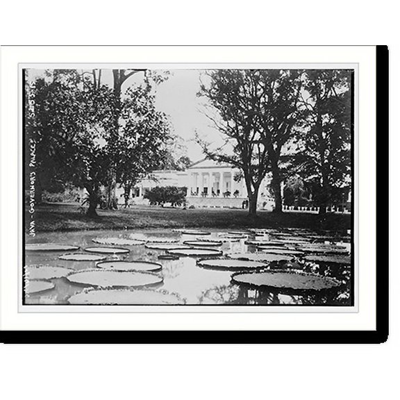 Historic Print, Java . Gov's Palace, 18" x 24"