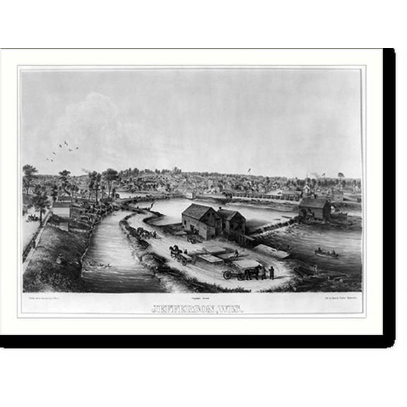 Historic Print, Jefferson, Wis., 16" x 20"