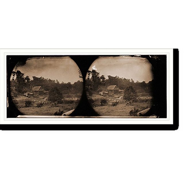 Historic Print, Jericho Mills Virginia. 5th Corps ammunition train