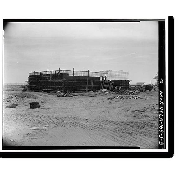Historic Print, Jet Propulsion Laboratory Edwards Facility, Control & Recording Center, Edwards Air Force Base, Boron vicinity, Kern County, CA - 3, 16" x 20"