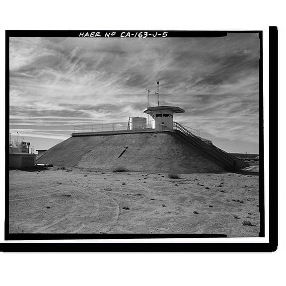 Historic Print, Jet Propulsion Laboratory Edwards Facility, Control & Recording Center, Edwards Air Force Base, Boron vicinity, Kern County, CA - 5, 18" x 24"