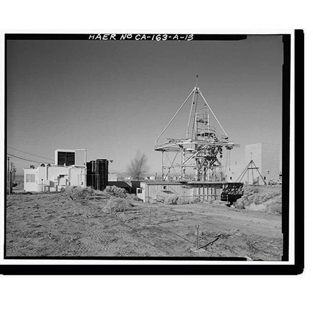 Historic Print, Jet Propulsion Laboratory Edwards Facility, Test Stand