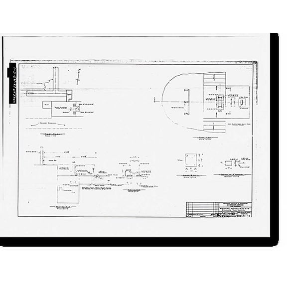 Historic Print, Jet Propulsion Laboratory Edwards Facility, Test Stand B, Edwards Air Force Base, Boron vicinity, Kern County, CA, 18" x 24"