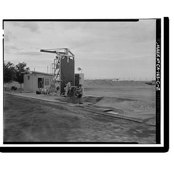 Historic Print, Jet Propulsion Laboratory Edwards Facility, Test Stand B, Edwards Air Force Base, Boron vicinity, Kern County, CA - 2, 18" x 24"