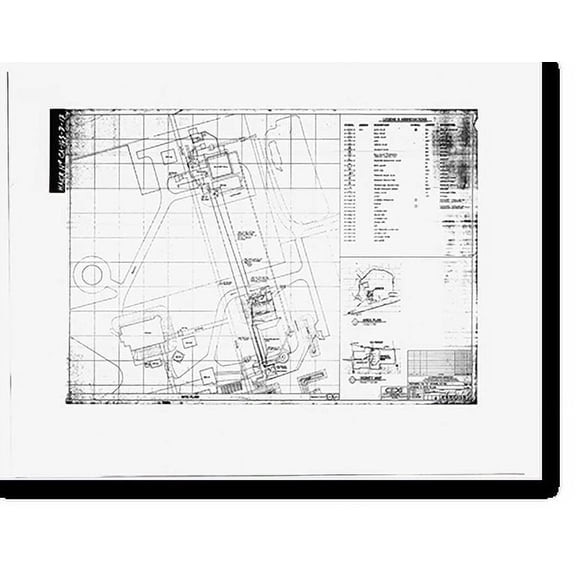 Historic Print, Jet Propulsion Laboratory Edwards Facility, Test Stand C, Edwards Air Force Base, Boron vicinity, Kern County, CA - 6, 18" x 24"