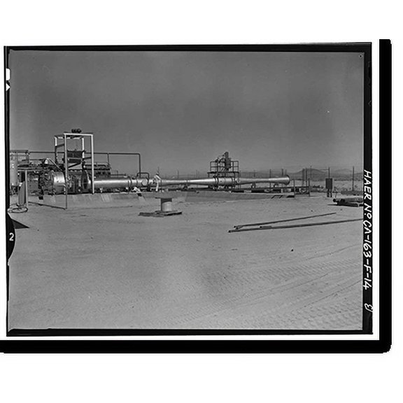 Historic Print, Jet Propulsion Laboratory Edwards Facility, Test Stand D, Edwards Air Force Base, Boron vicinity, Kern County, CA - 14, 18" x 24"