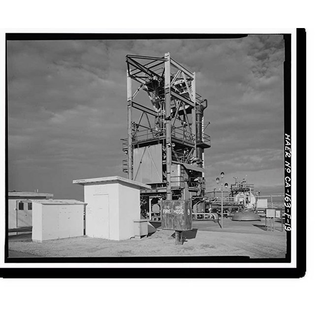Historic Print, Jet Propulsion Laboratory Edwards Facility, Test Stand