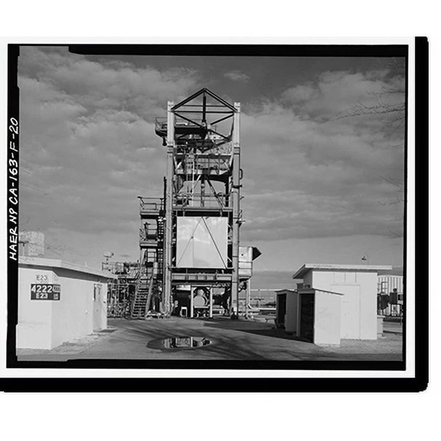 Historic Print, Jet Propulsion Laboratory Edwards Facility, Test Stand
