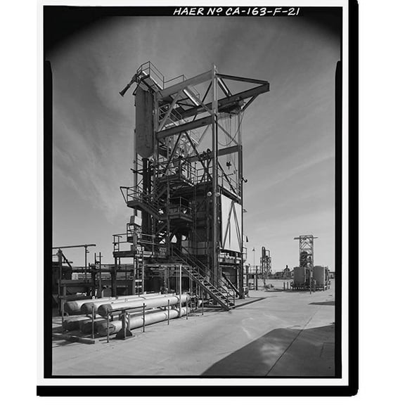 Historic Print, Jet Propulsion Laboratory Edwards Facility, Test Stand D, Edwards Air Force Base, Boron vicinity, Kern County, CA - 21, 18" x 24"