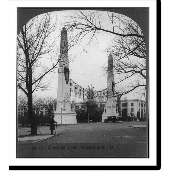 Historic Print, Jewelled Arch, Washington, DC, 18" x 24"