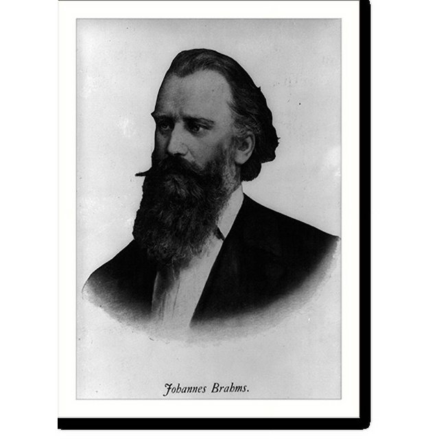 Historic Print, Johannes Brahms, 16" x 20"