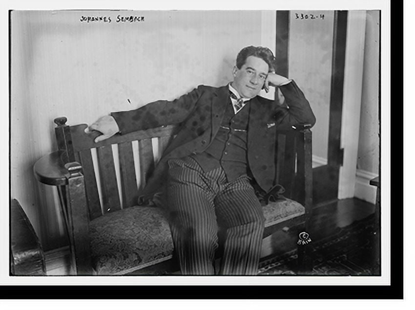 Historic Print, Johannes Semdach at piano 2, 16" x 20"