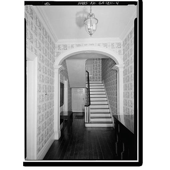 Historic Print, John Ash House, 114-116 West Hull Street, Savannah, Chatham County, GA - 4, 18" x 24"