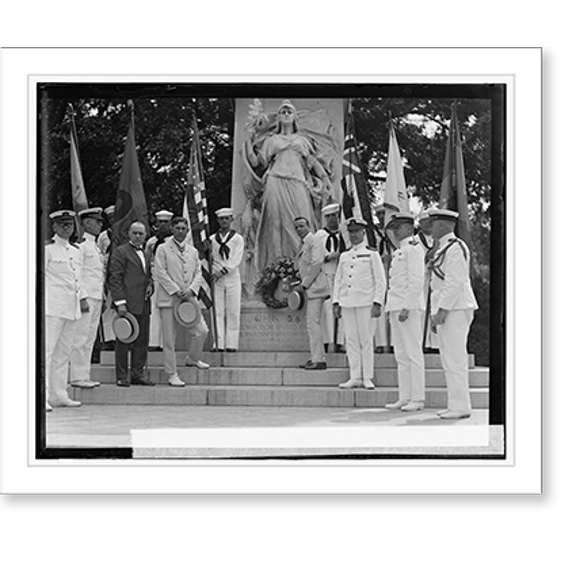 Historic Print, John Barry statue, 185 anniversary of birth (Sons of Revolution), 8/2/24, 18" x 24"