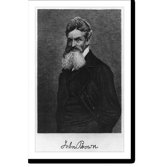 Historic Print, [John Brown, 1800-1859, half length portrait, standing, facing left], 16" x 20"