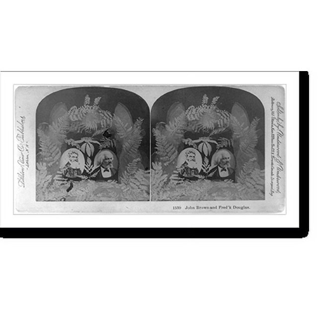 Historic Print, John Brown and Fred'k Douglas [i.e. Douglass], 16" x 20
