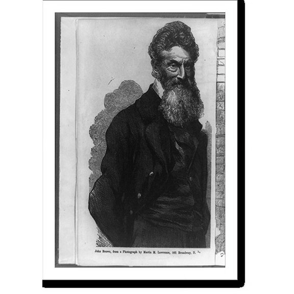 Historic Print, [John Brown, half-length portrait, standing, facing right], 16" x 20"