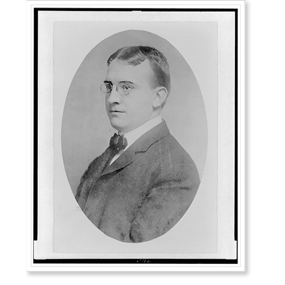 Historic Print, [John Dovey, head-and-shoulders portrait, facing left], 16" x 20"