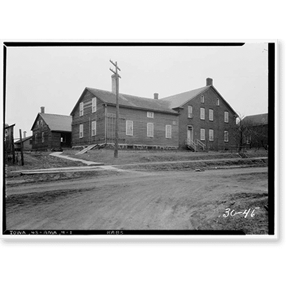 Historic Print, John Haas House, State Route 220, Amana, Iowa County, IA, 18" x 24"