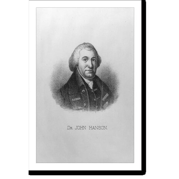 Historic Print, John Hanson, 1721-1783, 16" x 20"
