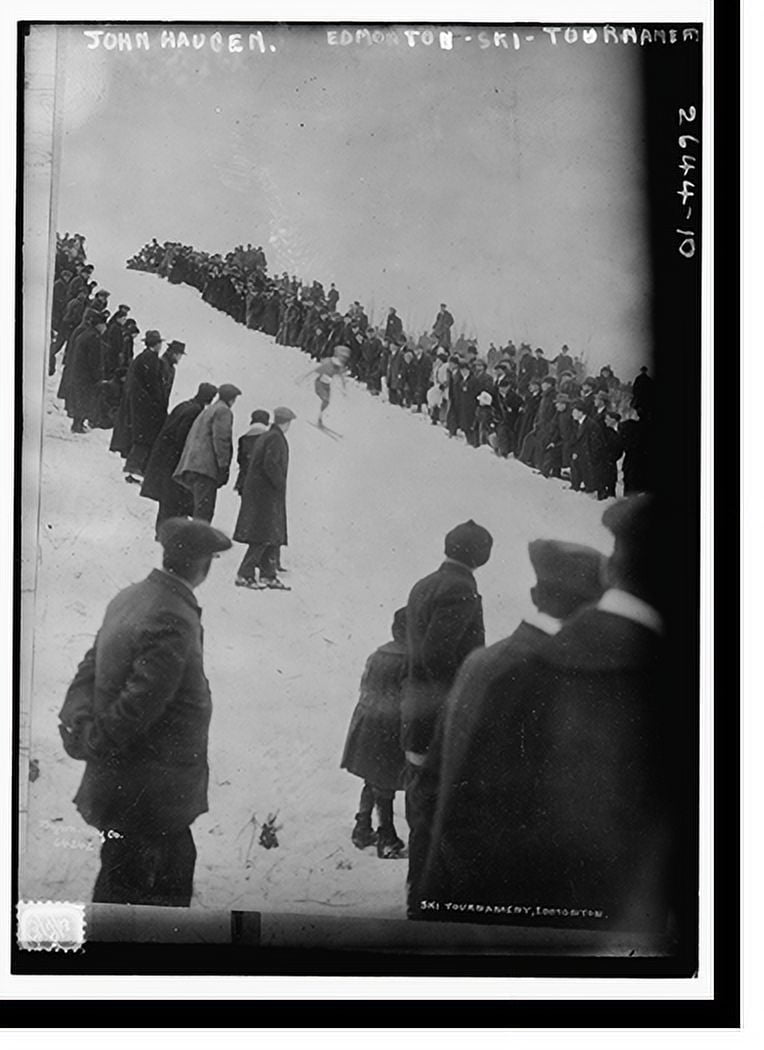 Historic Print, John Haucen Edmonton Ski Tournament, 16" x 20