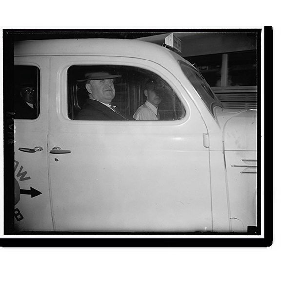 Historic Print, John L. Lewis in taxi, May 23, 1938, 16" x 20"