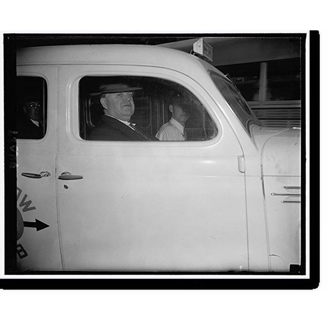 Historic Print, John L. Lewis in taxi, May 23, 1938, 16" x 20"