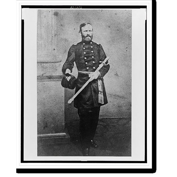 Historic Print, [John Marshall Harlan, full-length portrait, standing, in uniform and holding sword and hat], 18" x 24"