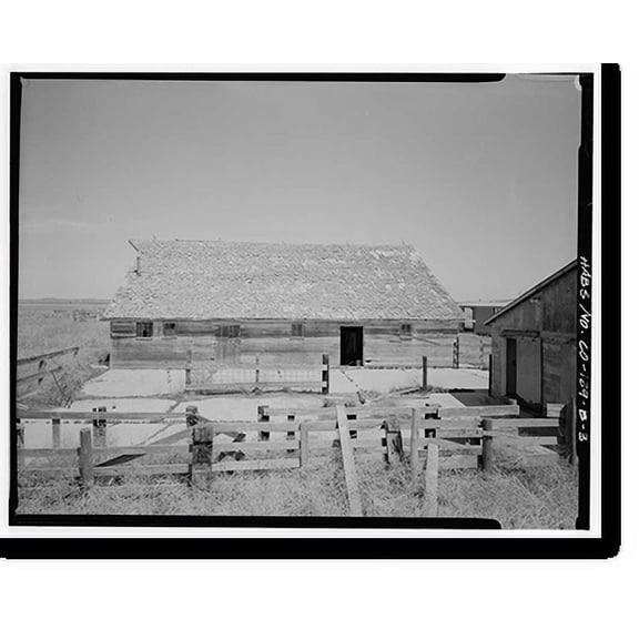 Historic Print, John & Mary Felderman Farm, Barn, Northeast Corner of County Roads 56 & T, Clarkville vicinity, Yuma County, CO - 3, 16" x 20"
