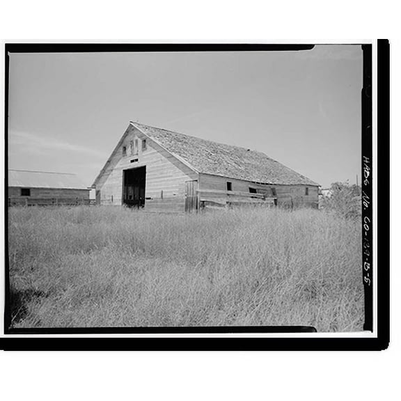 Historic Print, John & Mary Felderman Farm, Barn, Northeast Corner of County Roads 56 & T, Clarkville vicinity, Yuma County, CO - 5, 16" x 20"