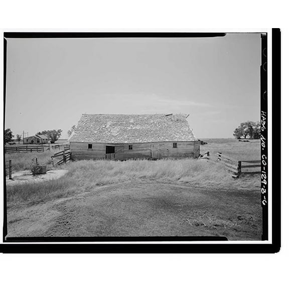 Historic Print, John & Mary Felderman Farm, Barn, Northeast Corner of County Roads 56 & T, Clarkville vicinity, Yuma County, CO - 6, 16" x 20"