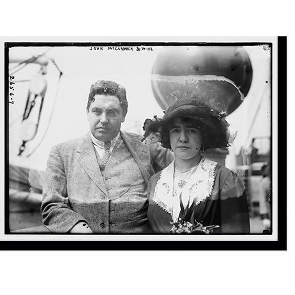 Historic Print, John McCormack and wife, 16" x 20"
