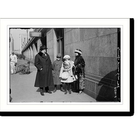 Historic Print, John McCormack & family ?, 16" x 20"