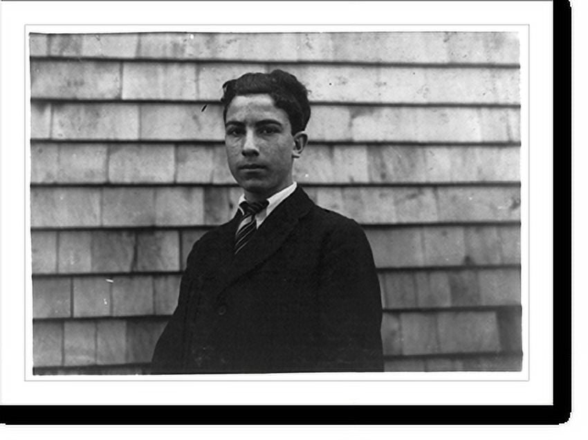 Historic Print, John Megna Italian 16 yrs. 75 Mt. Hope Ave. Iron