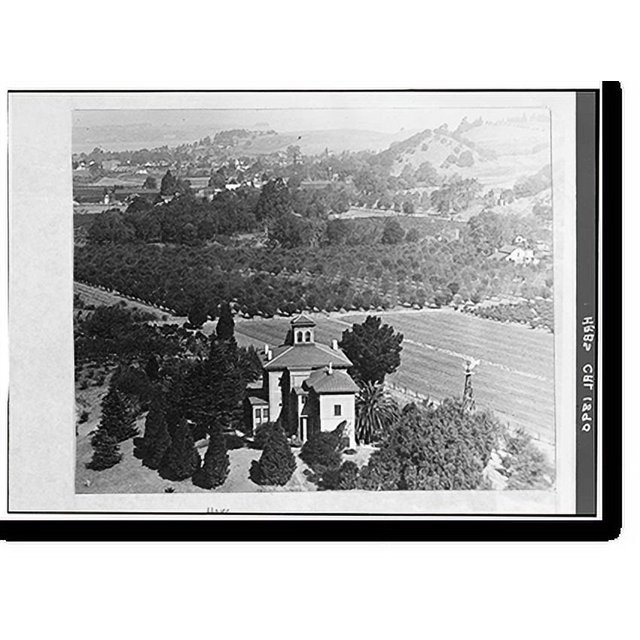 Historic Print, John Muir House, Alhambra Boulevard, Martinez, Contra