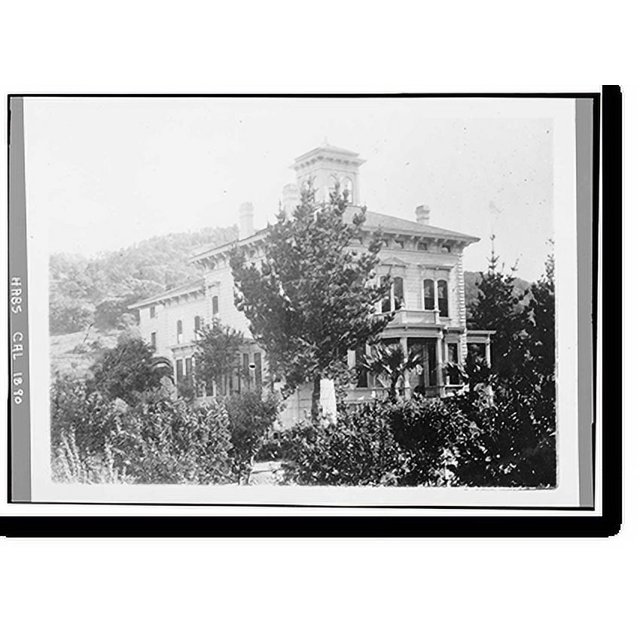 Historic Print, John Muir House, Alhambra Boulevard, Martinez, Contra