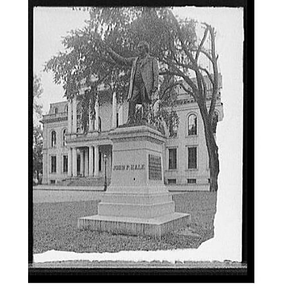Historic Print, [John P. Hale statue, Concord, N.H.], 16" x 20"