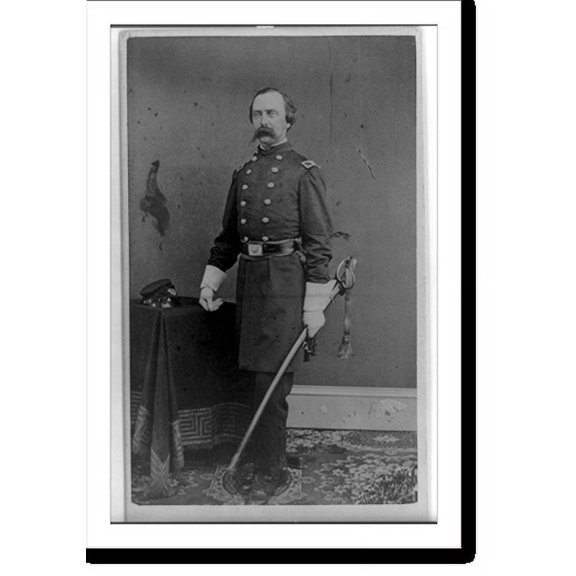 Historic Print, [John S. Slocum, full-length portrait, standing, facing left, in uniform], 18" x 24"