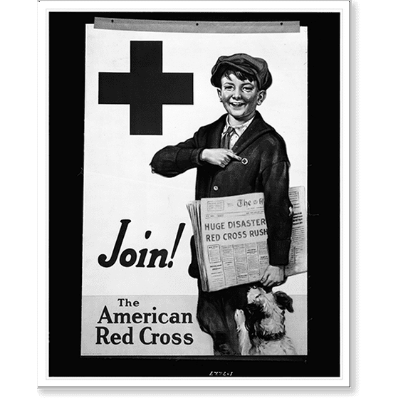 Historic Print, Join! The American Red Cross, 18" x 24"